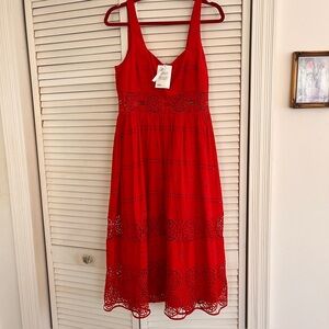 ASOS Vibrant Red Midi Dress